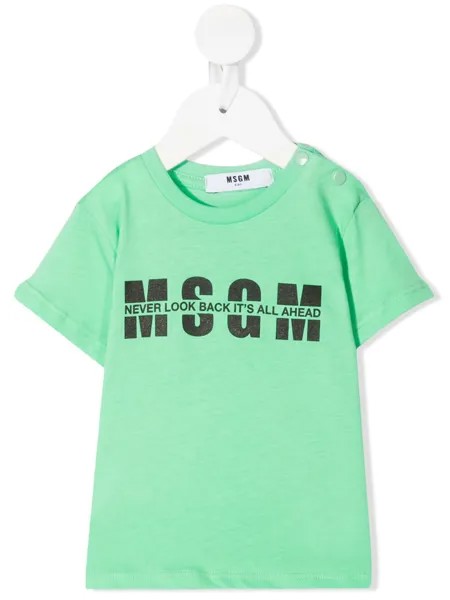 MSGM Kids футболка с логотипом