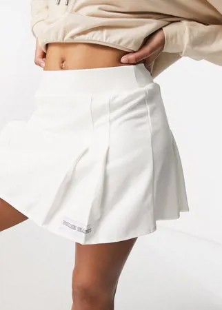 Белая мини-юбка со складками Public Desire-Белый