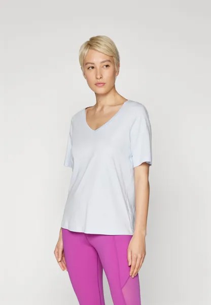Футболка базовая ESSENTIAL V-NECK Sweaty Betty, цвет salt blue