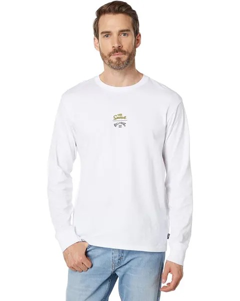 Футболка с длинным рукавом Billabong Simpsons Family Long Sleeve Tee, белый