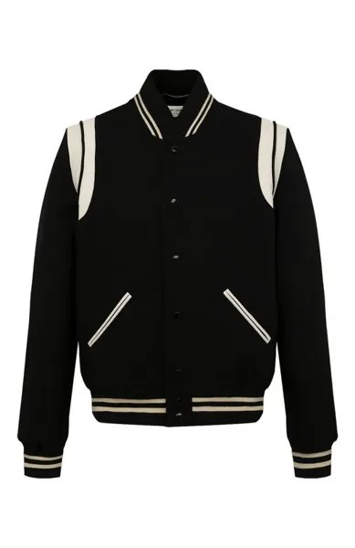 Шерстяной бомбер Saint Laurent