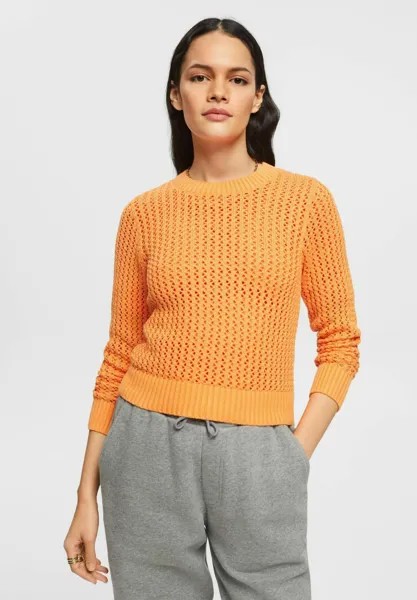 Джемпер Esprit Sweaters, золотисто-оранжевый
