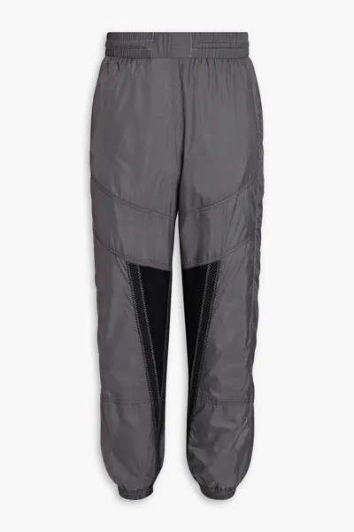 Зауженные спортивные брюки из рипстопа с сетчатыми вставками MCQ ALEXANDER MCQUEEN, антрацит