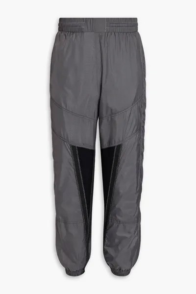 Зауженные спортивные брюки из рипстопа с сетчатыми вставками MCQ ALEXANDER MCQUEEN, антрацит