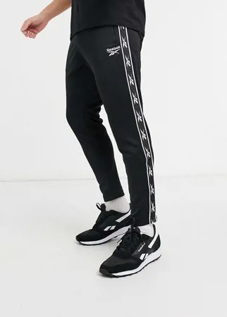 Черные джоггеры с декоративной тесьмой Reebok Classics-Темно-синий