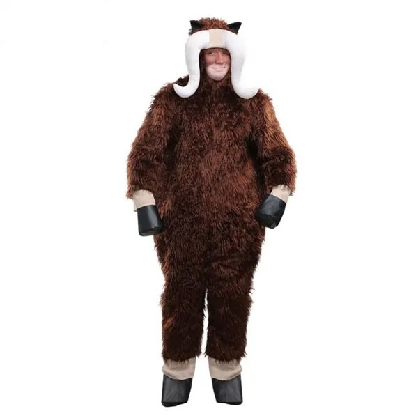 Коричневый костюм для косплея Bison Buffalo дикий бык для взрослых, Мул персонаж Хэллоуин вечерние Роскошные комбинезоны маскарадный костюм для ...