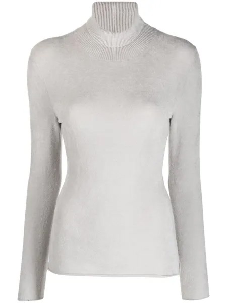 Filippa K фактурный джемпер с высоким воротником, серый