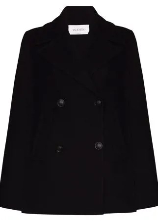 Valentino двубортный кейп
