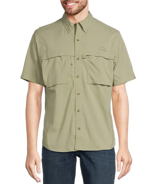Рубашка с коротким рукавом L.L.Bean Tropic Wear, зеленый