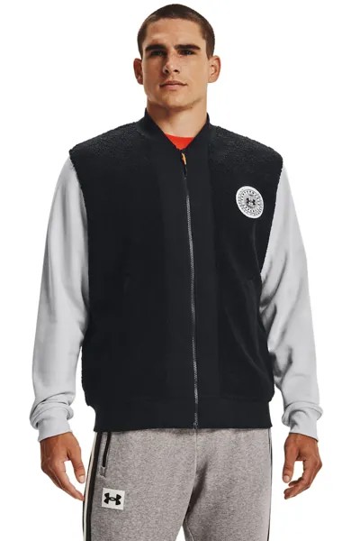 Флисовый бомбер для фитнеса Rival Alma Mater Under Armour, черный