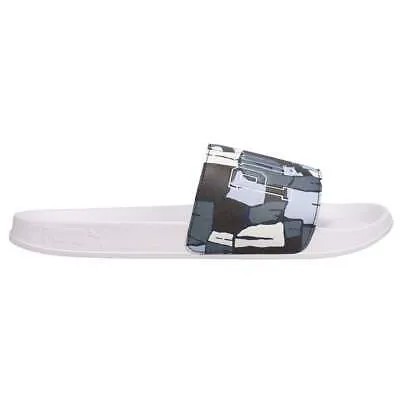 Мужские белые повседневные сандалии Puma Leadcat Ftr Basketball Camo Slides 382736-01