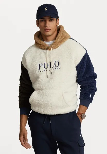Флисовая толстовка LONG SLEEVE Polo Ralph Lauren, зимний кремовый мульти