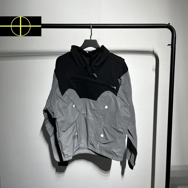 Светоотражающая куртка 3M для мужчин и женщин, водонепроницаемая нейлоновая куртка с нашивками, пуловеры, ветровка оверсайз, новинка 2023