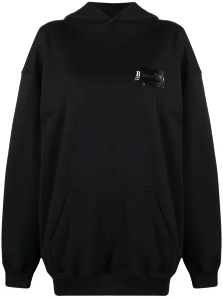 Balenciaga худи Political Campaign, черный