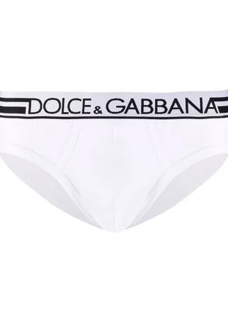 Dolce & Gabbana трусы-брифы с логотипом на поясе