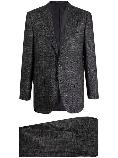 Kiton строгий костюм с однобортным пиджаком