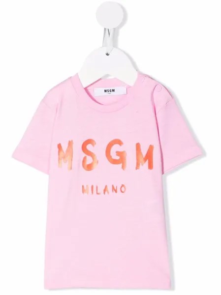 MSGM Kids футболка с логотипом