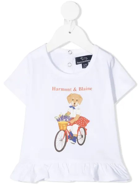 Harmont & Blaine Junior футболка с круглым вырезом и логотипом