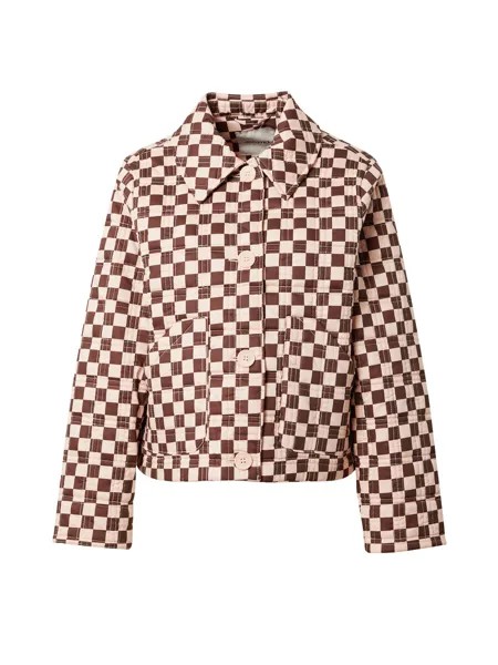 Межсезонная куртка Monki, цвет Brown/Pink