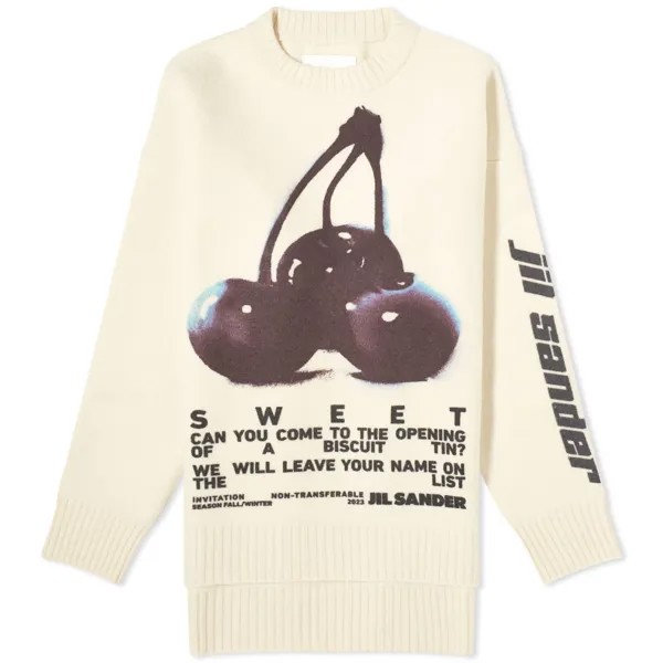 Джемпер Jil Sander Cherry Knitted, бежевый