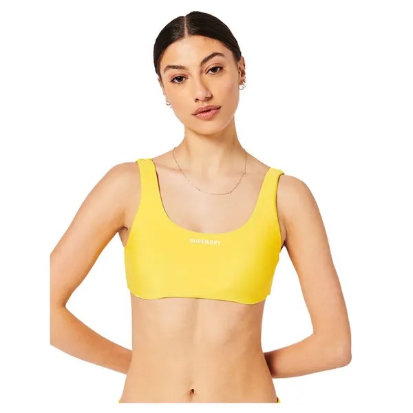 Купальник Superdry Code Essential Bikini Top, желтый