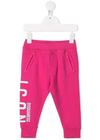Dsquared2 Kids спортивные брюки с принтом Icon