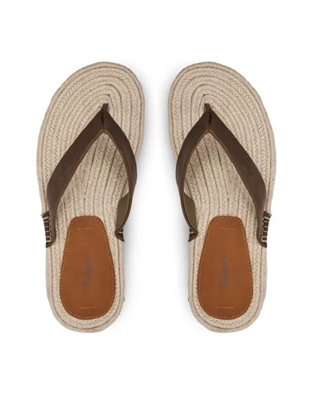 Шлепанцы на пальцах Pepe Jeans Chancletas Sunset Island, коричневый