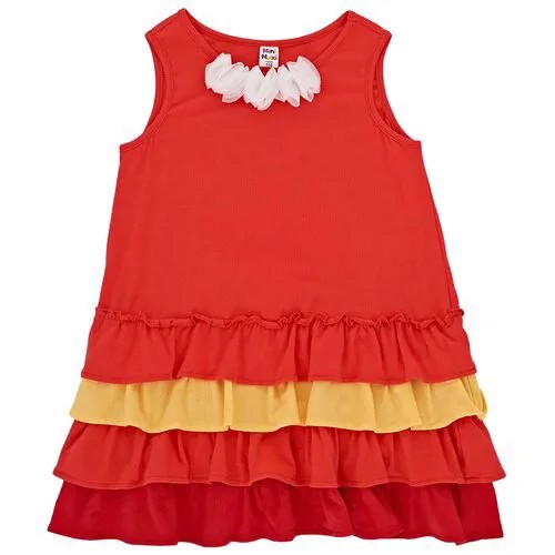 Платье Mini Maxi, размер 116, красный, коралловый