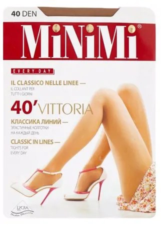Колготки MiNiMi Vittoria 40 den, размер 3-M, caramello (бежевый)