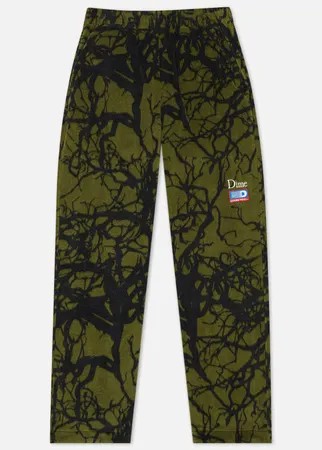 Мужские брюки Dime Tree Print Fleece, цвет зелёный, размер M
