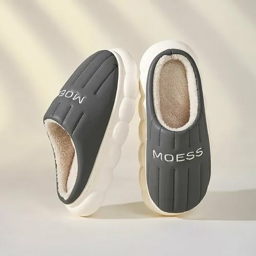 Тапочки  MOESS, размер Рус. раз. 38/39 стопа 23,5см, серый