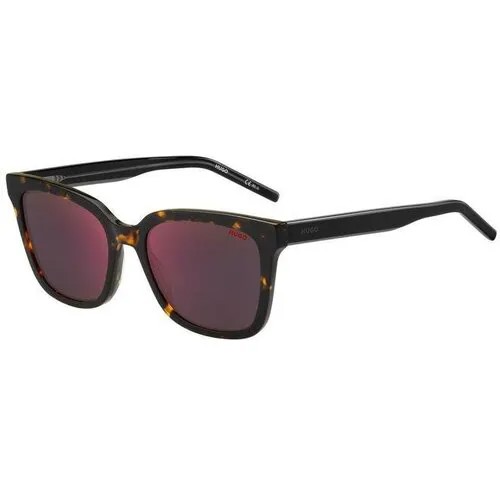 Солнцезащитные очки HUGO, красный, коричневый