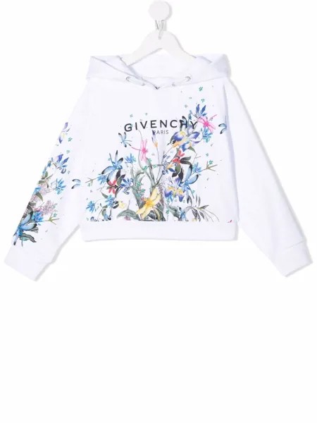 Givenchy Kids худи с цветочным принтом