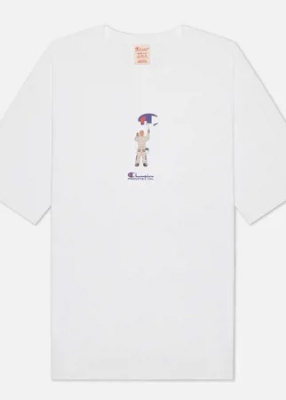 Мужская футболка Champion Reverse Weave Logo Graphic Motif Printed 6, цвет белый, размер XL