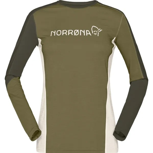 Женская куртка Falketind Equalizer Merino с длинным рукавом Norrona, оливковый