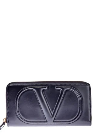Кожаный кошелек с архивной стеганой эмблемой VLOGO