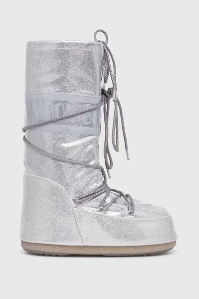 Зимние ботинки ICON GLITTER Moon Boot, серебро
