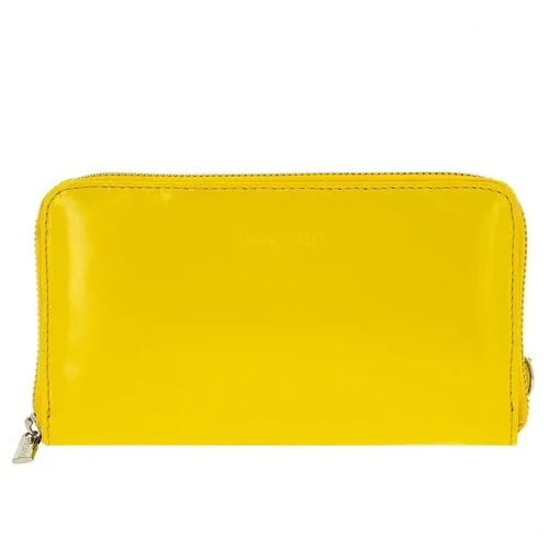 Портмоне Versado VD036 yellow, натуральная кожа, отделения для карт и монет, желтый
