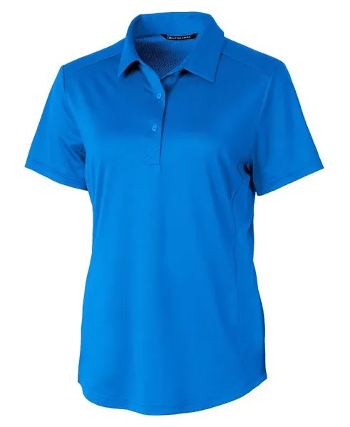 Женская рубашка-поло с короткими рукавами и фактурной эластичной тканью Prospect Cutter & Buck, синий
