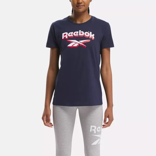 Футболка Americana Lockup Reebok, военно-морской