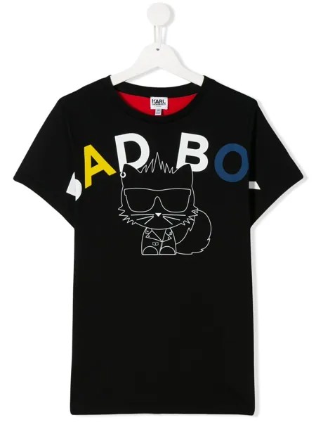Karl Lagerfeld Kids футболка с круглым вырезом и принтом Big Boy