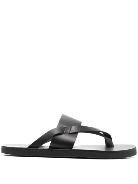 Ancient Greek Sandals сандалии Zinon с перекрестными ремешками, черный