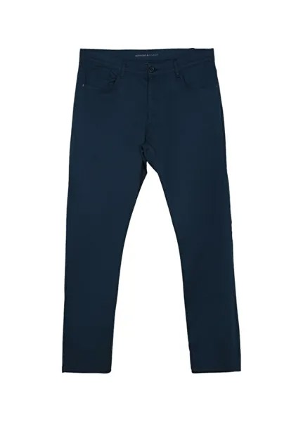 Мужские брюки цвета индиго с нормальной талией, комфортным кроем, Altınyıldız Classic