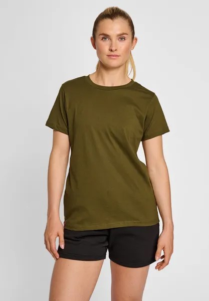 Базовая футболка Hummel, оливковый