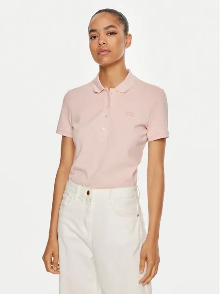 Рубашка-Поло узкого кроя Lacoste, синий