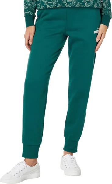 Брюки Essentials Fleece Sweatpants PUMA, цвет Malachite