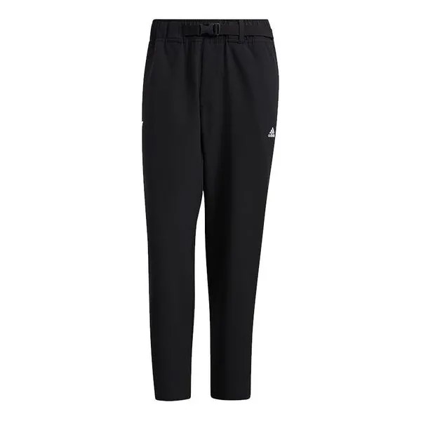 Спортивные штаны Men's adidas Wj Wv Reg Pnts Belt Solid Color Sports Pants/Trousers/Joggers Black, черный