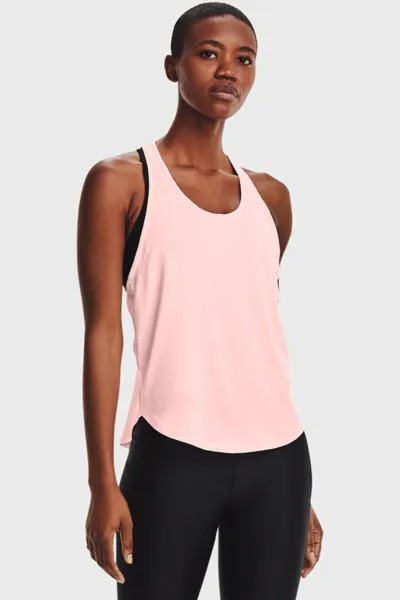 Женская розовая черная футболка для спортивной одежды Under Armour Tech Vent Tank Top