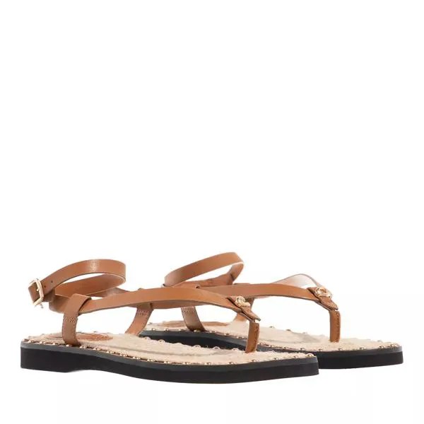 Сандалии gracey leather sandal Coach, коричневый