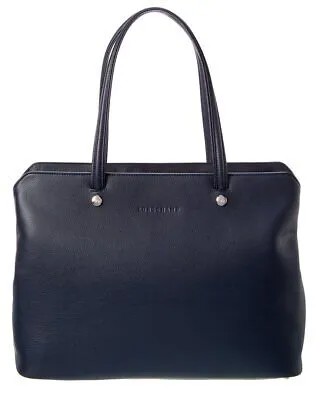 Кожаная женская сумка-тоут Longchamp Le Foulonne, синяя